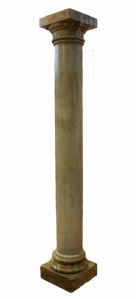 Antique marble column. 1800s era.